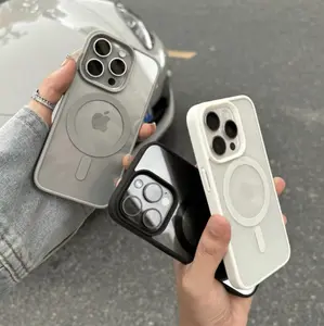 Strong magnetic adsorption, imported high quality, suitable for Apple 16 mobile phone case Magsafe magnetic charging iPhone14Pro heat dissipation and anti-fall 15Promax transparent cover 12 new 13