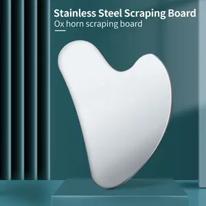 Facial Massage Scraper Stainless Steel Beauty Scraper Face Lift Law Full-Body Dolphin Heart Shape Scraper Gua Sha Board