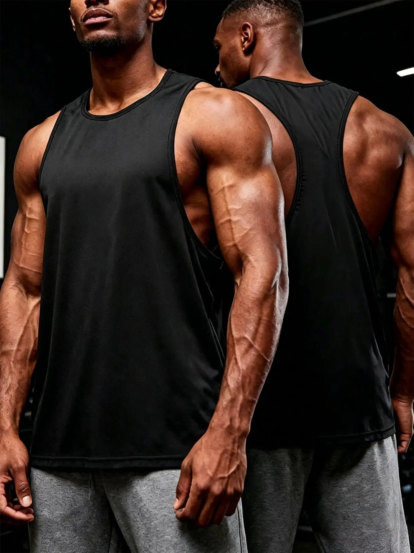 Men's Breathable Quick-Dry Sleeveless Activewear Vest, Sports Singlet, Sporty Fitted Design, Ideal for Fitness & Daily Wear, Versatile and Comfortable, Perfect for All Seasons