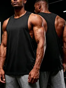 Men's Breathable Quick-Dry Sleeveless Vest, Sports Singlet, Sporty Fitted Design, Ideal for Fitness & Daily Wear, Versatile and Comfortable, Perfect for All Seasons