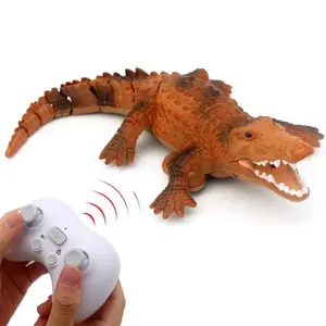 Remote Control Crocodile-Design Electric Boat Toy, 1 Set Animal Design Water Toy, Outdoor Toy Gift for Children, Suitable for Swimming Pool, Bathtub Or Lake