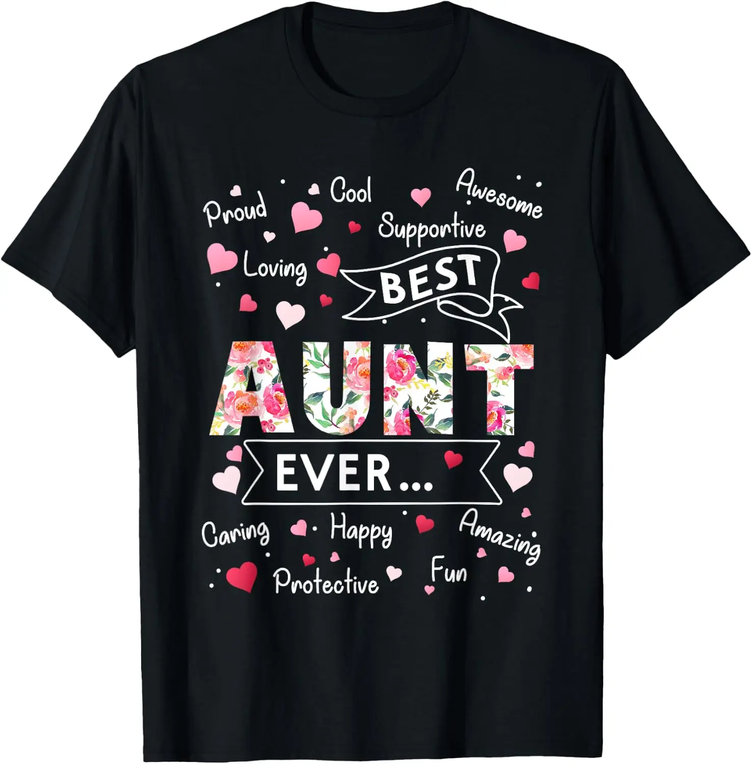 100% Cotton Best Aunt Ever T-Shirt Funny First Time Aunt Mothers Day T-Shirt