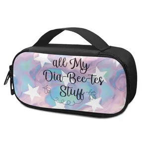 Diabetic Bags for Supplies for Women Men Insulin Travel Case with Handle Small Size Insulin Bag for Diabetics Glucose Meter Case