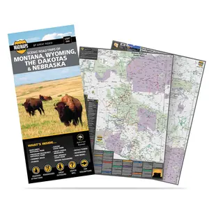 Dakotas - E. Montana - E. Wyoming - N.W. Nebraska: 31 Scenic Road Trips on One Map
