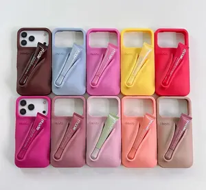 Lip Gloss Holder Phone Case for iPhone 11–17 Series | Stylish Protective Back Cover