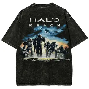 Halo Unisex Fit Washed T-Shirt Vintage Retro Heart Hands lemon  demon  shirt hood ville