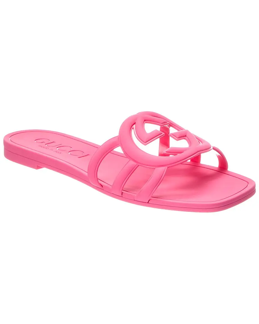 Gucci Interlocking G Rubber Sandal