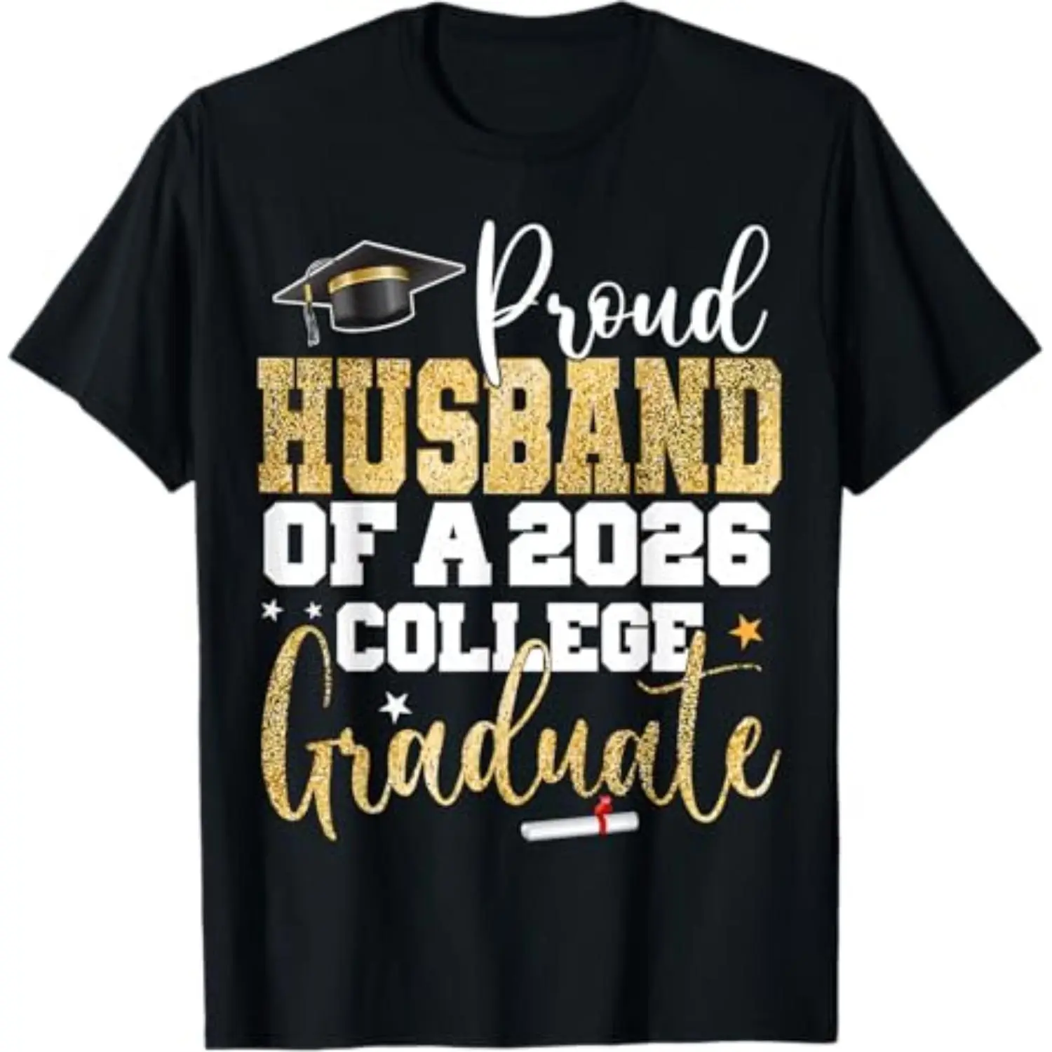Celebrate Your Proud Husband of the Class of 2026 at the Graduation Party tshirt