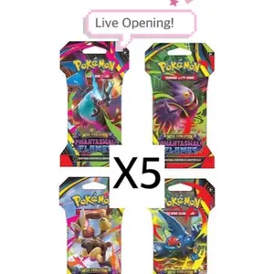 X5 Pokemon Phantsmal Flames Booster packs [LIVE OPENING]