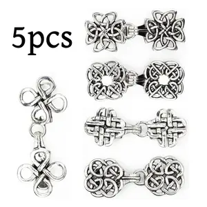 5 piece Sweater Cinch Clip Vintage Cardigan Clip Cardigan Shawl Collar Clasp Dress Shirt Button Clip Alloys Shawl Clips for Women Girl