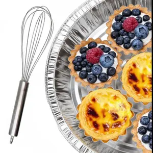 50/100pcs Thick Stainless Steel Egg Tart Crust, Reusable 304 Rust-Resistant Material, Ideal for Cooking, Baking, Mixing Ingredients
