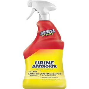 Urine Destroyer Spray – Pet Stain and Odor Remover, Carpet Cleaner Solution for Cat and Dog Urine, 32 Fl Oz