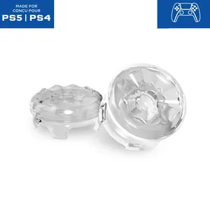 Professional Thumbstick Grips Crystal for PS4/5/Xbox Controller, Performance Thumbsticks, 1 High-Rise, 1 Mid-Rise, Console Joystick Rubber Game Accessories