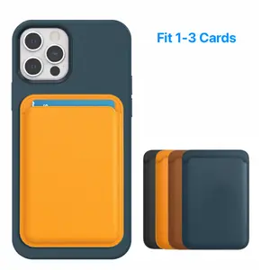 UNIQNOVA Magnetic Card Wallet Holder with MagSafe for iPhone 17 16 15 14 13 12 Pro Max Mini Series - Vegan Leather, RFID Protection, Ultra Slim Design