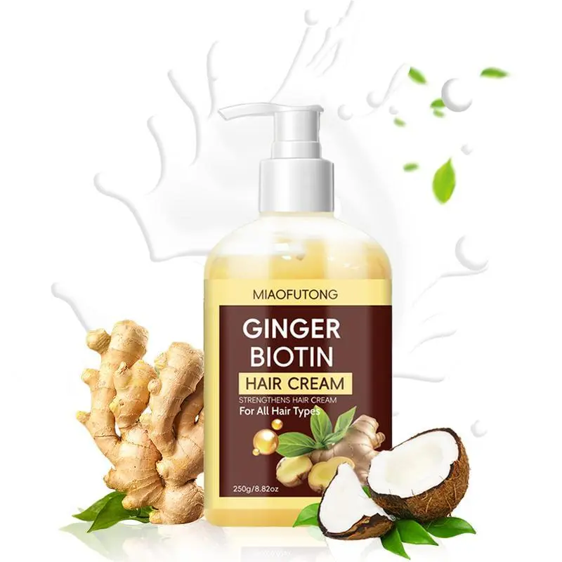 Natural Ginger Hair Conditioner | Strengthen Hair Roots, Hydrate Dry Hair & Improve Hair Texture Haircare Shampoo Biotin Cream Comfort Cleanser Cleansing Moisturize Moisturizing Blend Daily Moisture Moisturizer Hydrating
