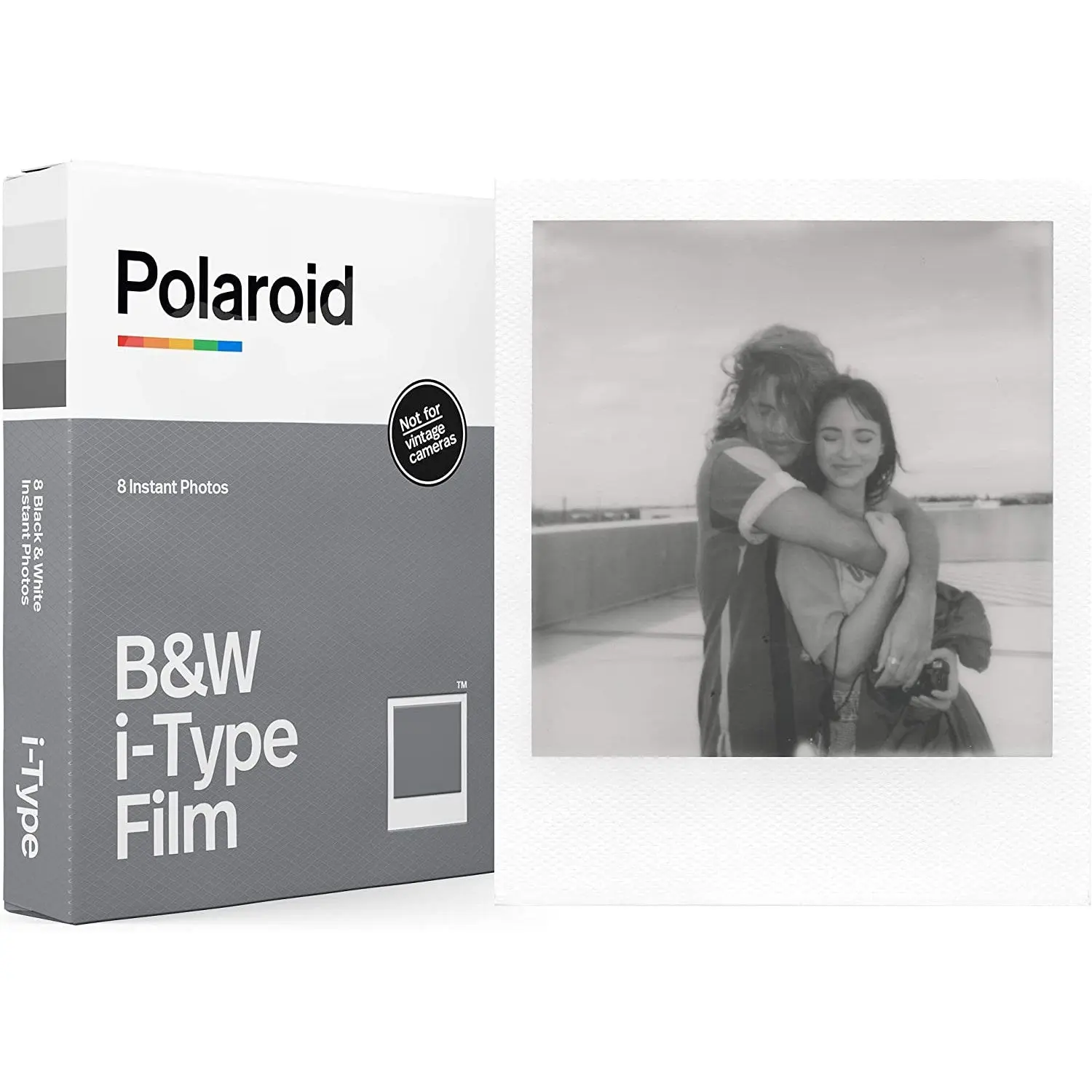 Polaroid Originals Black and White Film for NOW i-Type Cameras (PRD6001), Square, Instant, Accessories, Camera Film