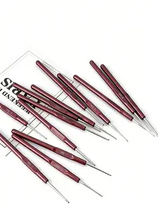 0.6mm Wig Ventilating Needle Lace Wig Making Tool Hand Hook Needle for Hairpiece & Extension
