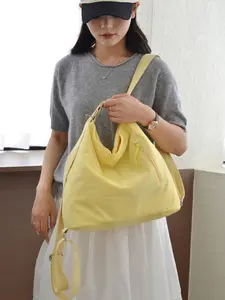 New Commuter Style Nylon Multifunctional Tote Bag, Large Capacity Adjustable Shoulder Backpack, Luggage Strap Design, Multiple Colors Available
