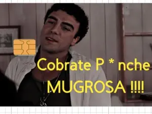 Cobrate Mugrosa Credit Debit Card Skin Small Chip for Secure Transactions