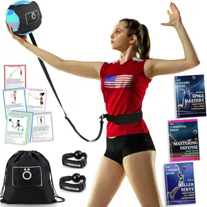 Volleyball  Equipment Aid - Solo Volleyball Equipment in 4 Styles to Serve, Spike, Set and Pass Like a Pro - Adjustable Volleyball Practice Equipment  for Beginners & Experts
