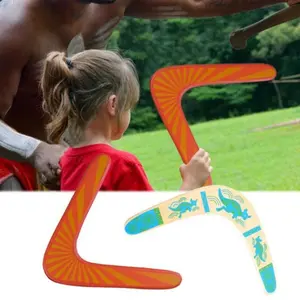 New Kangaroo Throwback V Shaped Boomerang Flying Disc Throw Catch Outdoor Game Kids Toys Parent-child Interactive Game Props great song halloween decoration period cramp sound mode bathroom decor strawberry slicer weak hand anc noise reduction party card