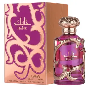 Lattafa Habik Eau De Parfum for Women (100ml) - Long Lasting Luxury Fresh Fruity Pear & Floral Perfume, Premium Everyday Clean Girl Spray 3.4 oz
