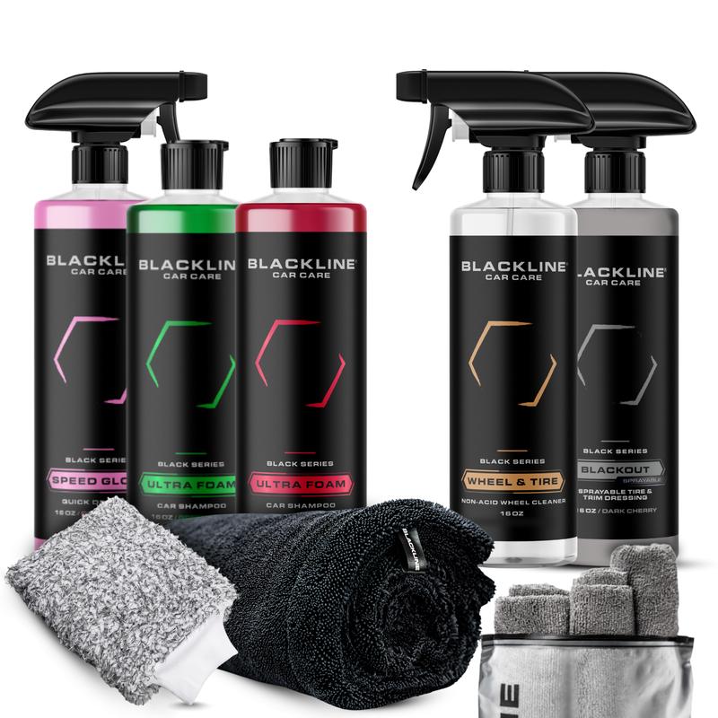 BLACKLINE® ULTRA FOAM - High-Foaming pH-Neutral Car Soap - Perfect for Foam Cannons & Bucket Washes, Green Apple Scent, Safe on All Vehicle Finishes
