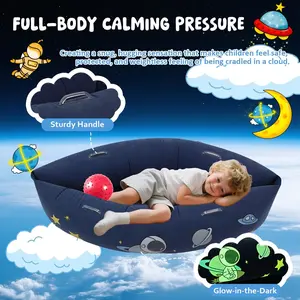 DKD Sensory Chair for Kids, 60-Inch Sensory Toy for Children with Autism, ADHD Children's Sensory Chair, Includes Electric Inflatable Pump