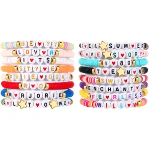 Clay Bead Friendship Bracelets Bulk for Women