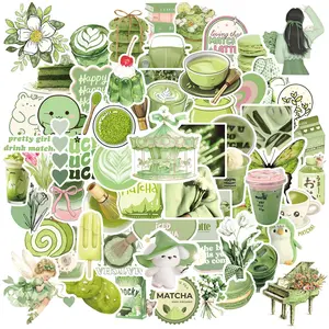 100pcs Matcha Style Girl Series Graffiti Stickers Suitable for Suitcases, Mobile Phone Cases, Laptops, Helmets, Skateboards Waterproof Decoration DIY Creative Stickers, Phone Accessory