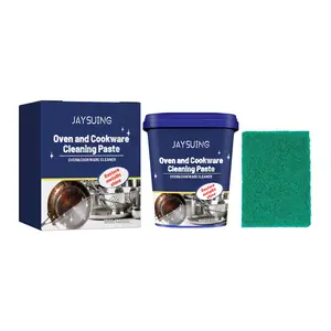 JAYSUING Stainless Steel Cleaning Cream - Household Cleaner with Polishing Pad for Rust Removal, Pot Stain Cleaning