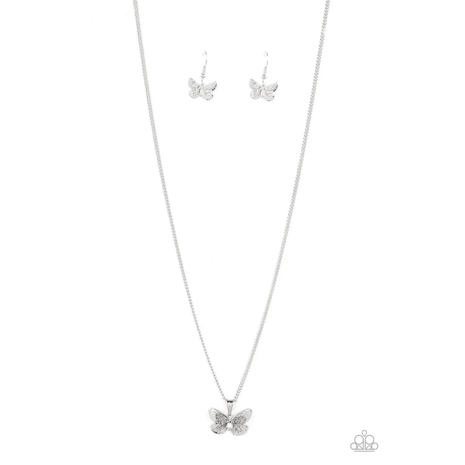 High-Flying Fashion - White Necklace