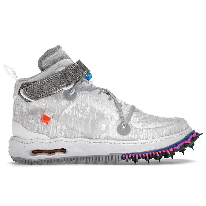 Nike Men's Air Force 1 Mid Off-White White Basketball Shoes, from StockX