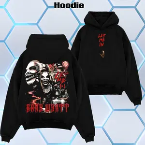 WWE 2026 - Vintage Bray Wyatt "Let Me In" Oversize Unisex Acid Wash Tee - T-shirt - Hoodie, WWE Legend Streetwear, Cotton Graphic Shirt, Fan Gift Top Fabric Menswear Casual Wrestling Crew Neck