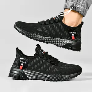 Men's Slip On Sneakers Comfortable All-Day Wear, Hands Free Convenience, Breathable Knit Top, Mens & Womens Walking Shoes