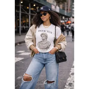 Invictus Roman Bust T-Shirt | Classical Statue, MMXXVI