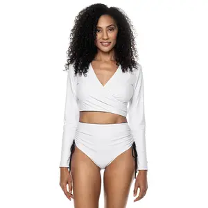 Women's Sunny Isles Reversible Wrap Shrug | White/Black Reversible