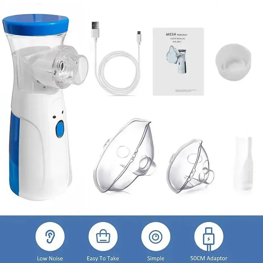 Portable Nebulizer for Adults,Handheld Mesh Nebulizer, with Two ModesRechargeable Nebulizer for Travel Home Use.