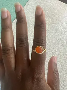 Simple Gemstone Wrap Ring