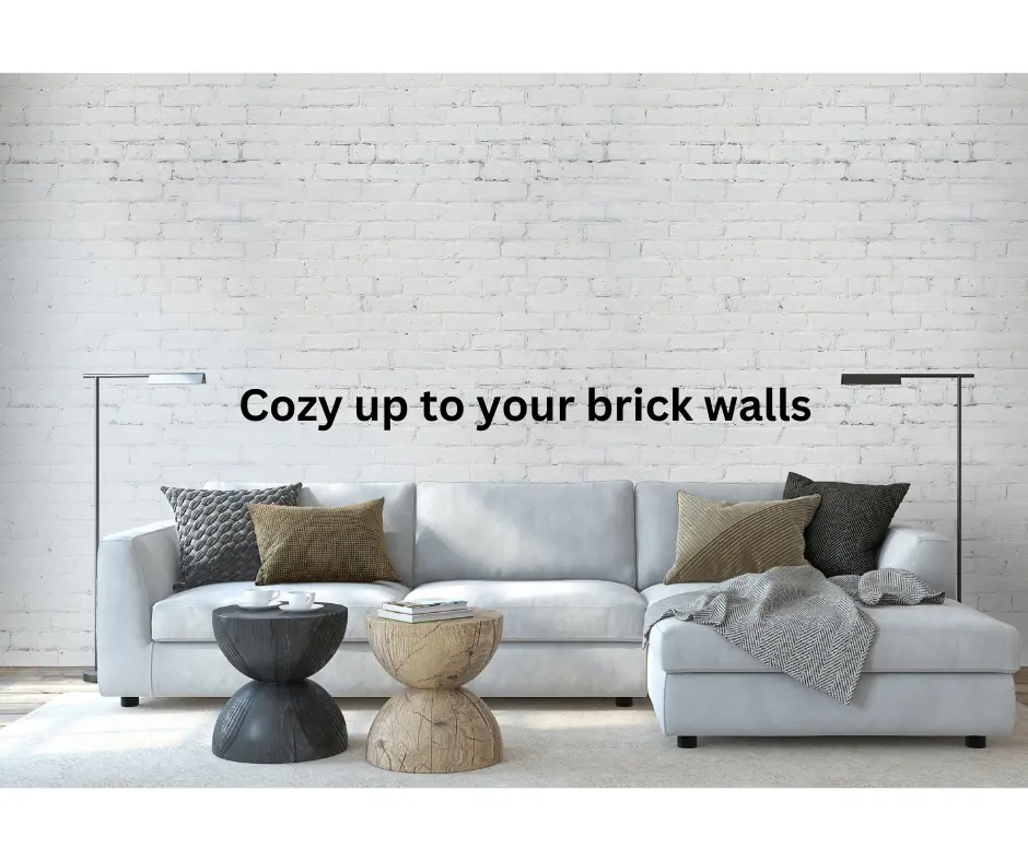 27 Mercantile; White/Gray Brick Wallpaper Peel and Stick - Self Adhesive, Removable, Dimensional White/Gray Brick Peel and Stick Wallpaper - Faux Brick Wallpaper Peel and Stick - 32.8' x 1.5'