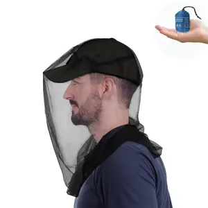 Mosquito Head Net for Insect, 2 Pack, Fly & Bug Protection | Ultra Large & Long, Extra Fine Holes for Camping, Hiking, Fishing, Gardening, Safari, Fits All Hats for Men & Women