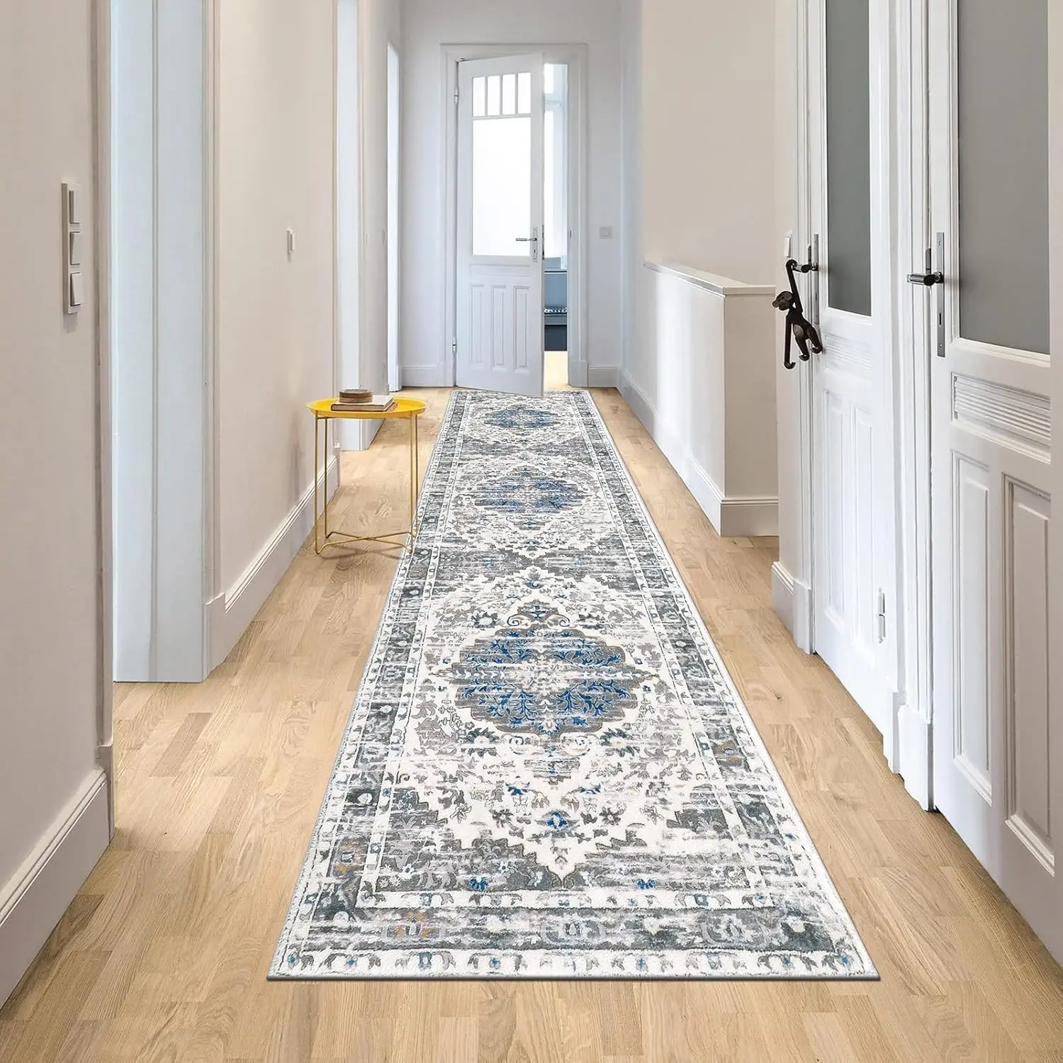 Hallway Runner Rug 2x8 Washable Rug Runners for Hallways Non Slip Kitchen Runner Boho Floor Carpet Runner for Hallways, Entryway, Laundry, Bathroom, Bedroom