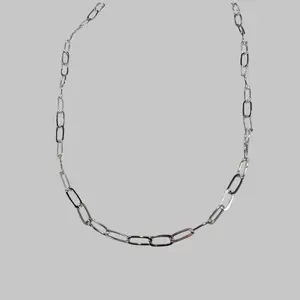 925 silver paperclip chain