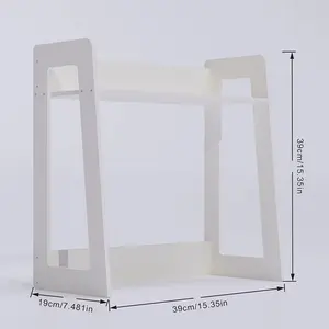 CupHolder Brand Desktop Storage Rack for Tea Cups Water Cups Coffee Pots Kettle Organizers Aesthetic Metal Shoe Stand 19x39cm home shelving dish dryer rotating