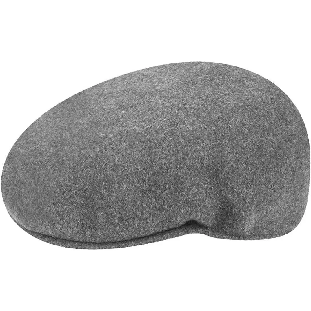 Kangol 504 Wool Felt Hat for Men and Women - Dark Flannel 0258BC-DF026, Flat Caps, Seamless Wool