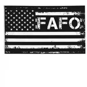FAFO Around And Find Out Fun Flag - American Flag Design with Bold White Lettering, Durable Fabric for Indoor & Outdoor Use, Perfect for Parties, Wall Decor Banners Variant