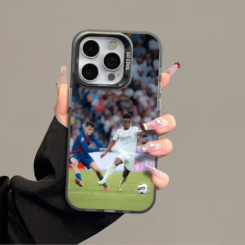 Pedri Vinicius Customized Acrylic Plastic Cellphone Cover - Shockproof, Anti-Drop, Non-Slip Casing with Raised Edges, Precise Fit for iPhone 13,14,15,16,17 Pro Max & Samsung S22,S23,S24,S25 Ultra Mobile Accessories