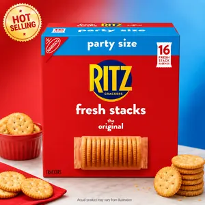 Fresh Stacks Original Crackers, Party Size, Travel Snacks, 23.7 Oz (16 Multi Snack Packs)