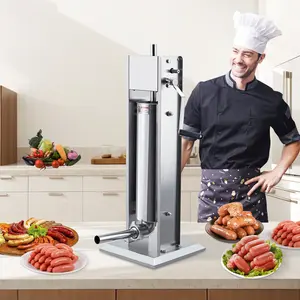 15LB Stainless Steel Sausage Stuffer – Dual Speed Manual Sausage Maker for Home & Commercial