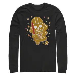 Men's Star Wars: A New Hope Darth Vader Christmas Cookie Long Sleeve Shirt